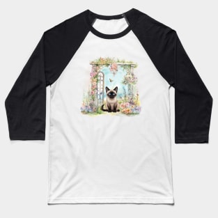 Siamese cat Baseball T-Shirt